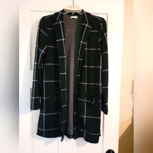 Maurices windowpane duster blazer